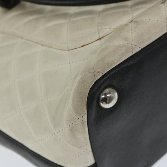 CHANEL Cambon Line Tote Bag Leather White CC - Picture 15 of 16